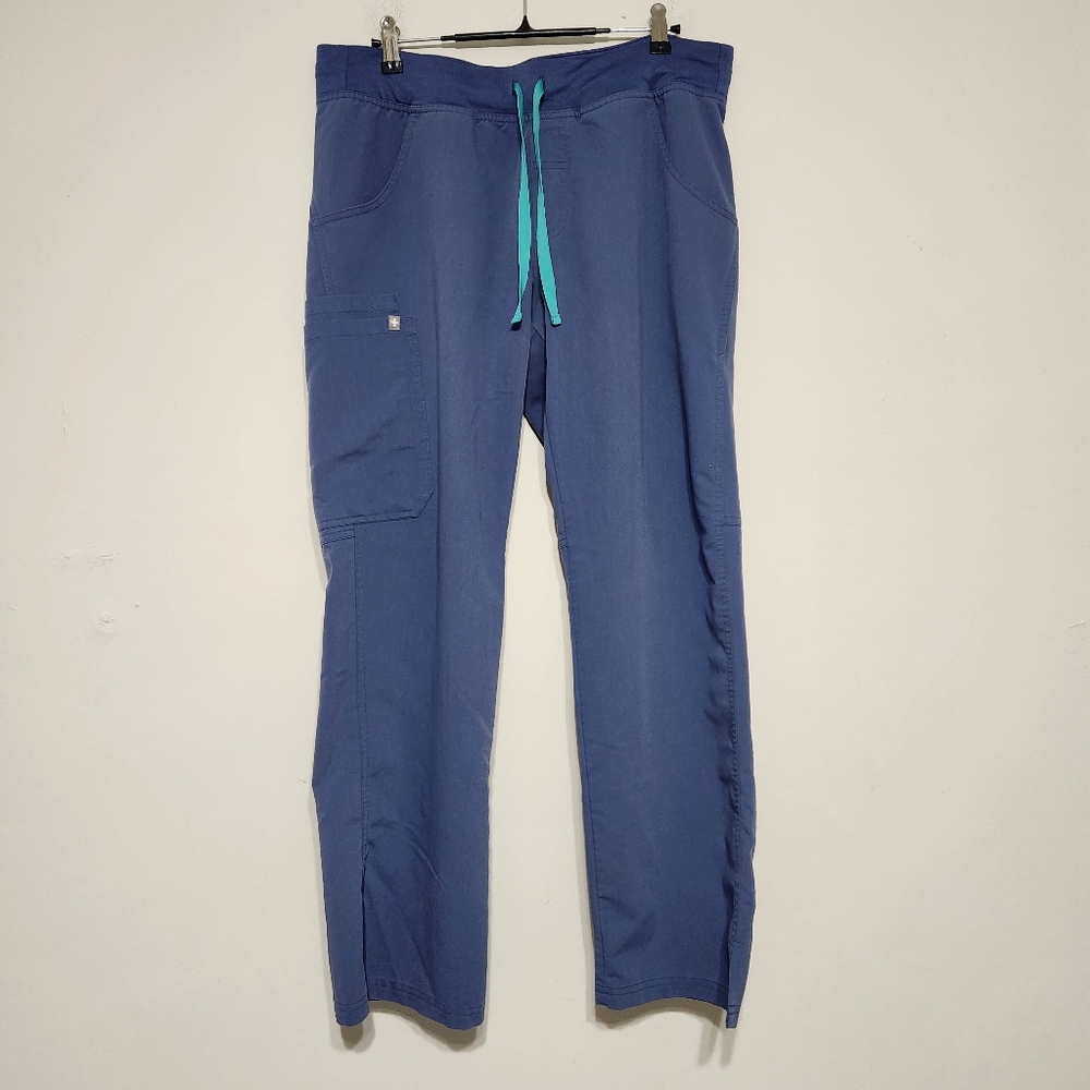 Figs Women's Technical Collection Scrub Pants Drawstring Blue Strait Leg M/P - Picture 5 of 14